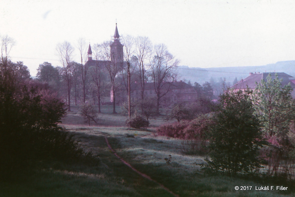 Pohled na kostel, 1979